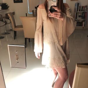 Off the Shoulder Boho Mini Dress
